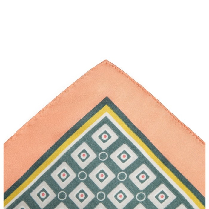 Платок текстильный, цвет зелёный, размер 70х70 Платок текстильный, цвет зелёный, размер 70х70