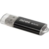 Флеш-память Mirex USB UNIT BLACK 64Gb (13600-FMUUND64 )