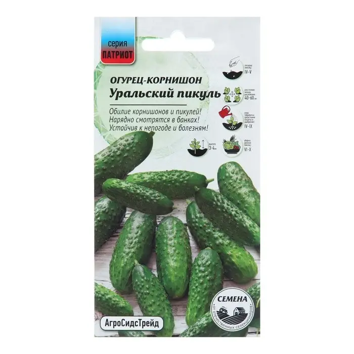 Семена Огурец Семена Огурец "Уральский пикуль F1" корнишон, 12 шт