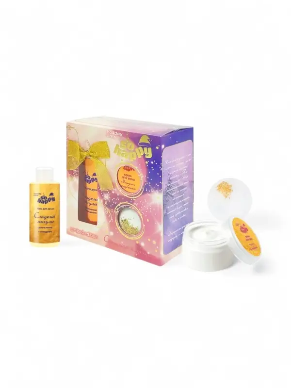 Подарочный набор косметики So Happy holiday time снежная клубника, 370 г