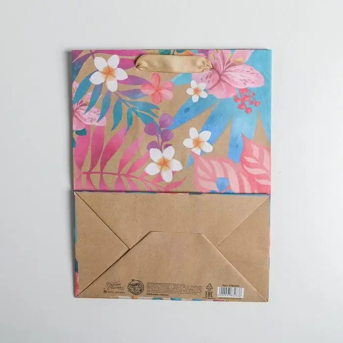 Пакет подарочный крафтовый, упаковка, «Лама», 18 х 23 х 10 см Пакет подарочный крафтовый, упаковка, «Лама», 18 х 23 х 10 см