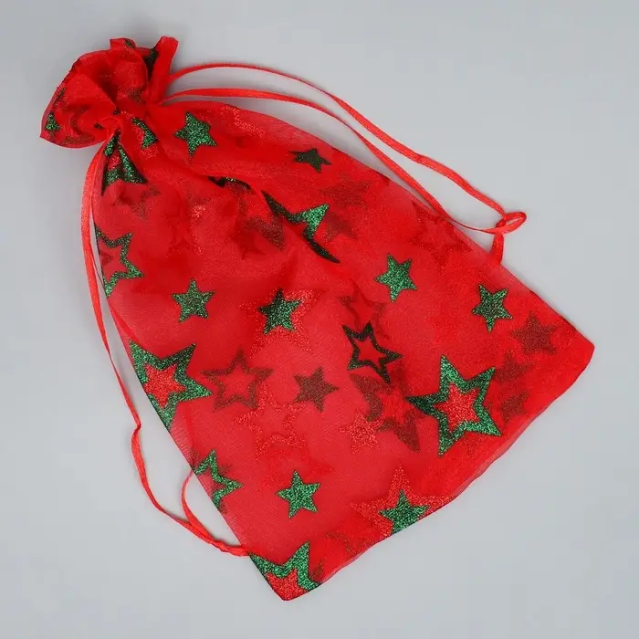 Мешочек подарочный органза «Звезда», 16 х 24 см +/- 1.5 см Мешочек подарочный органза «Звезда», 16 х 24 см +/- 1.5 см