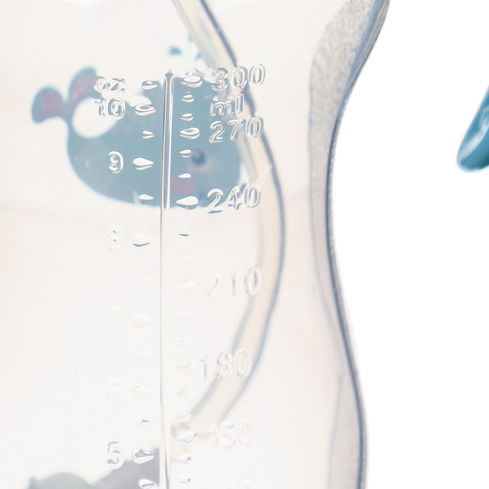 Бутылочка для кормления, ШГ Ø50мм,300 мл, +6мес., цвет голубой Бутылочка для кормления, ШГ Ø50мм,300 мл, +6мес., цвет голубой