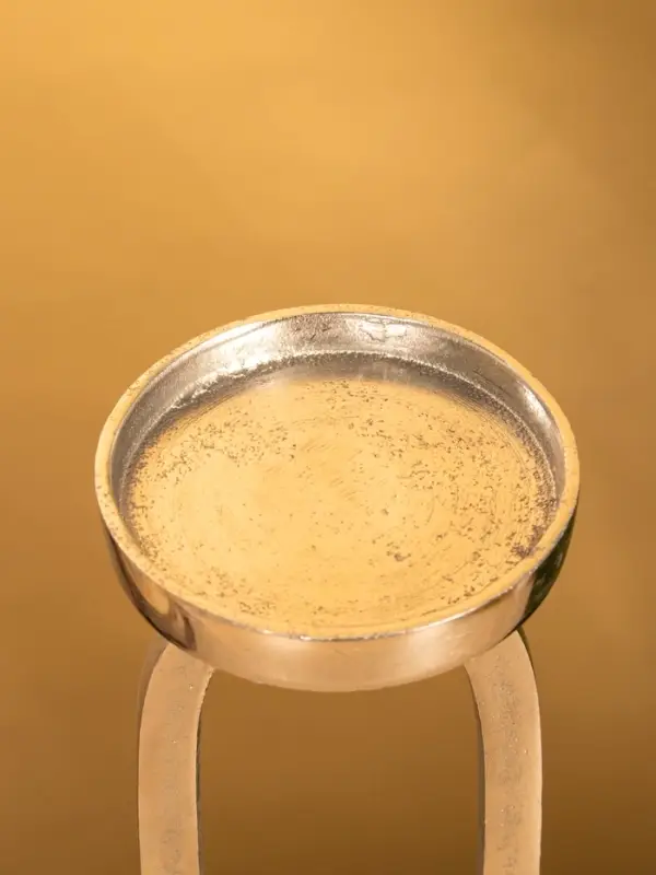 Подсвечник Подсвечник "Эллипс" 10х10х30 см, d 7,5 см, алюминий, мрамор