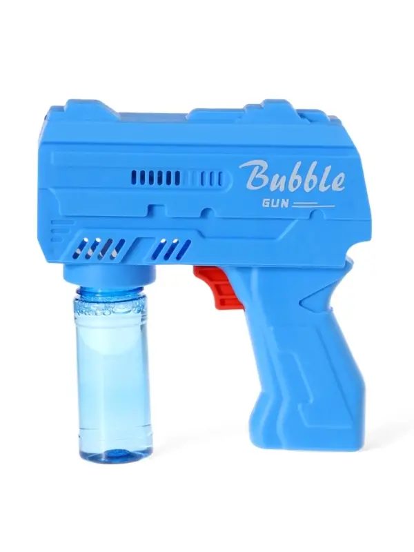 Генератор мыльных пузырей «Пистолет», световые эффекты, работает от батареек, синий