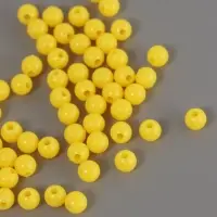 Бусины пластик "Светло-жёлтые" глянец набор 25 гр d=0,6 см Бусины пластик "Светло-жёлтые" глянец набор 25 гр d=0,6 см