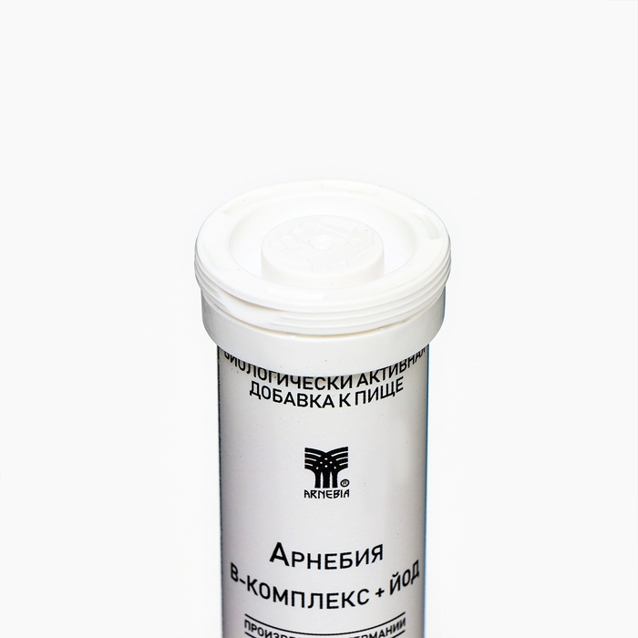 В-Комплекс + Йод Арнебия, 20 шипучих таблеток В-Комплекс + Йод Арнебия, 20 шипучих таблеток