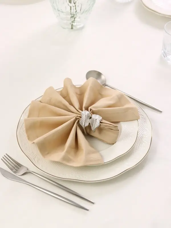 Кольцо для салфеток &laquo;Листья&raquo;, 5&times;5&times;5 см, алюминий