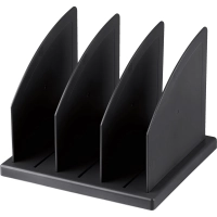 Лоток вертикальный для бумаг Attache сортер 3 отделения сборный черный