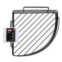 VETTA Полка настенная, угловая, металл, 30x22x9 см, черный