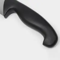 Нож кухонный шеф Sharp, лезвие 19.5 см, нержавеющая сталь, чёрная ручка