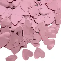 Конфетти «Сердце» светло-розовые, металлик, 1.5 см, 50 г Конфетти «Сердце» светло-розовые, металлик, 1.5 см, 50 г