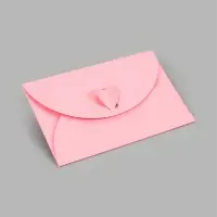 Конверт подарочный для сертификата, 10.5&times;7.2 см, нежно-розовый