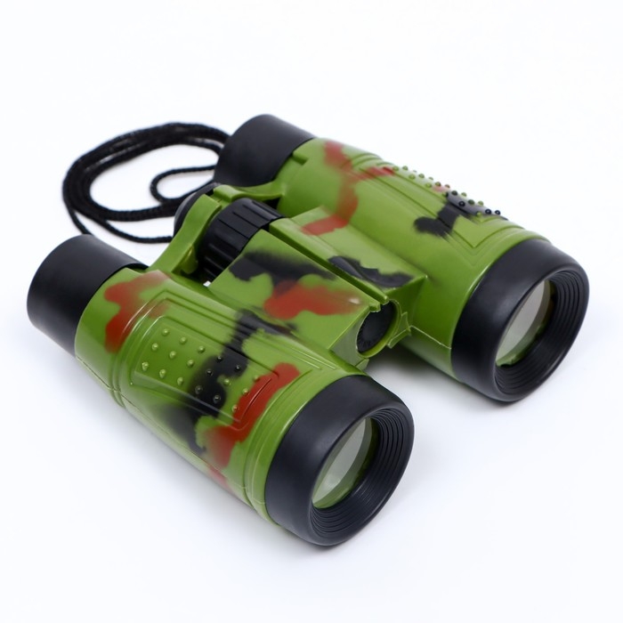 Бинокль 4х, детский, пластик, резина, микс, 10х11 см Бинокль 4х, детский, пластик, резина, микс, 10х11 см
