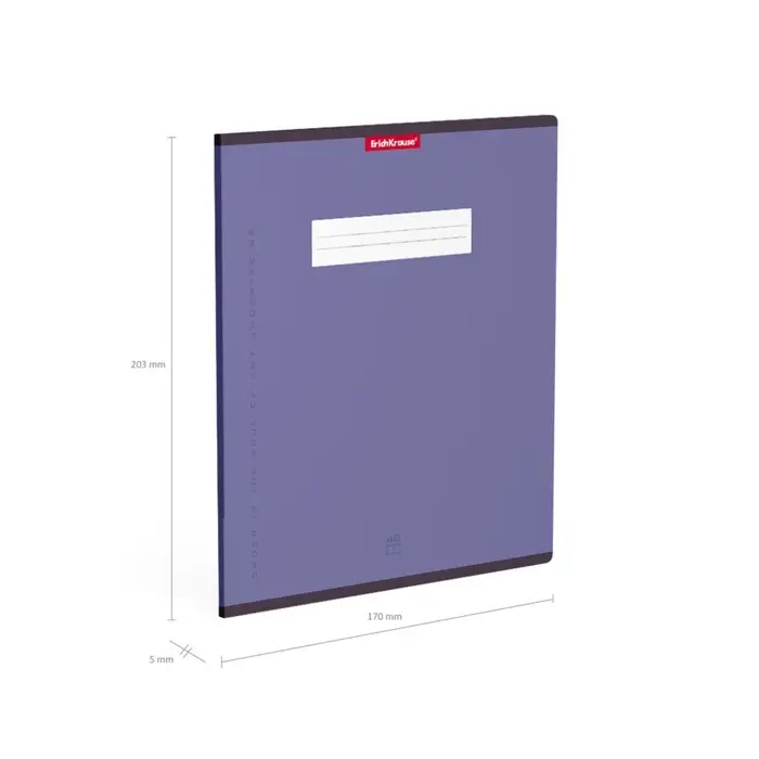 Тетрадь 48 листов в клетку, ErichKrause Unicolor, обложка мелованный картон, МИКС