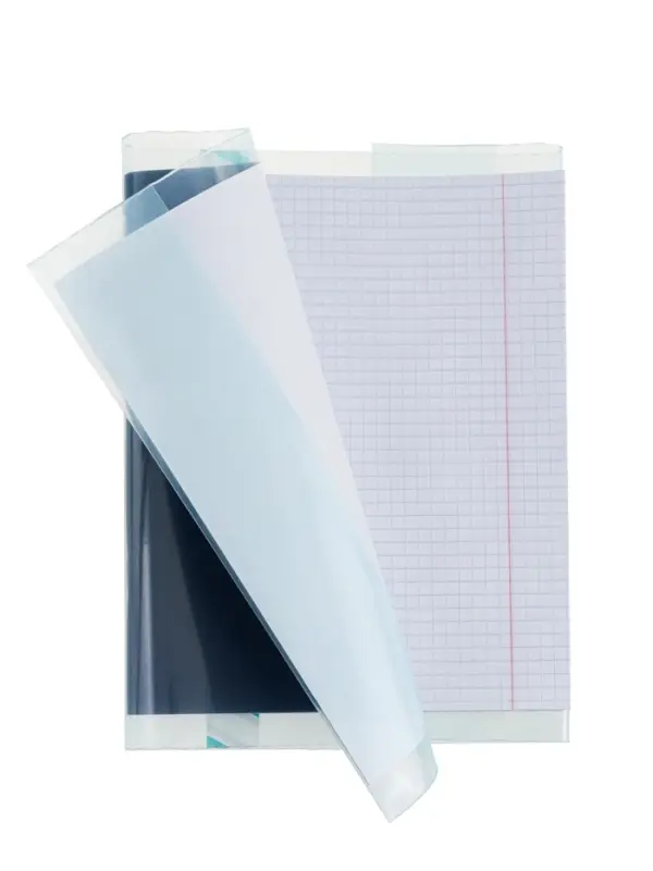 Обложка ПЭ 226&times;430 мм, 140 мкм, для учебников формата А5, универсальная, с закладкой, МИКС