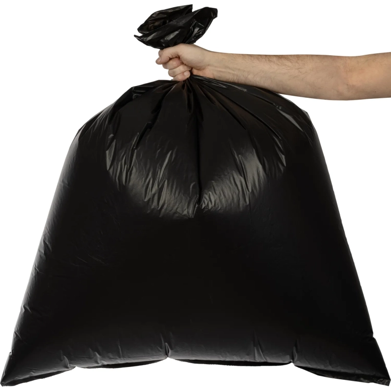 Мешки для мусора ПВД 220л 40мкм 50шт/уп черн 88х106см CleanBag_1448