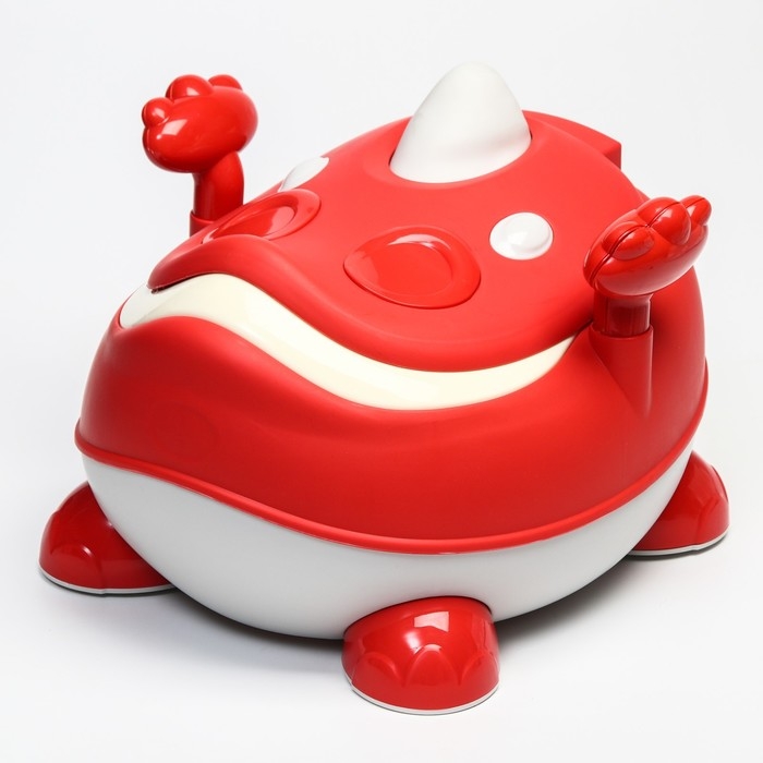 Горшок детский «Динозаврик», цвет красный Горшок детский «Динозаврик», цвет красный