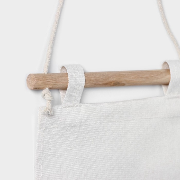 Органайзер подвесной с карманами LaDо́m, 3 отделения, 59×20 см, цвет серый Органайзер подвесной с карманами LaDо́m, 3 отделения, 59×20 см, цвет серый