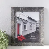 Фоторамка пластик 20х25 см "Гедеон" чёрный с золотом 32х28х2 см