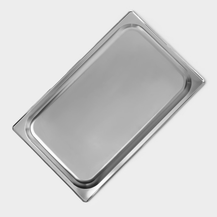 Гастроемкость 1/1 из нержавеющей стали, 20 мм, 53×32,5×2 см, толщина 0,8 мм Гастроемкость 1/1 из нержавеющей стали, 20 мм, 53×32,5×2 см, толщина 0,8 мм