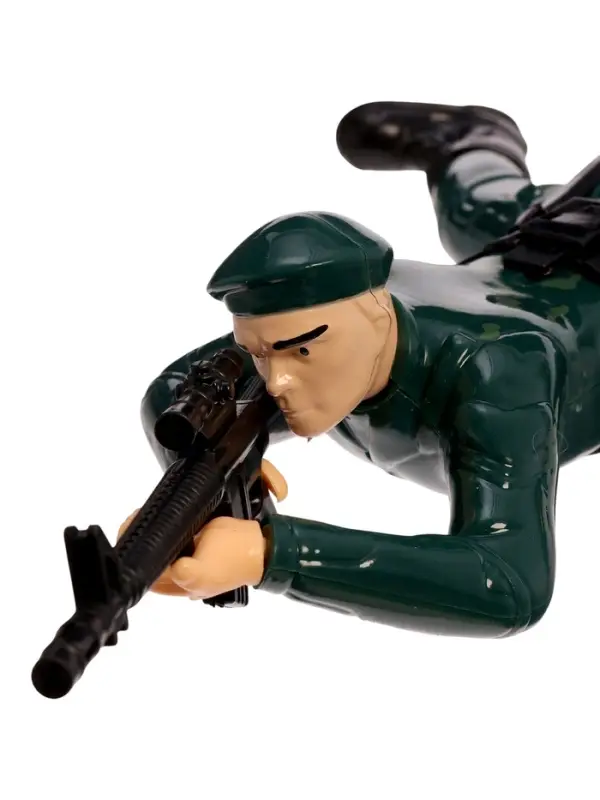 Фигурка солдатика &laquo;Пехотинец&raquo;, ползает, световые и звуковые эффекты, МИКС