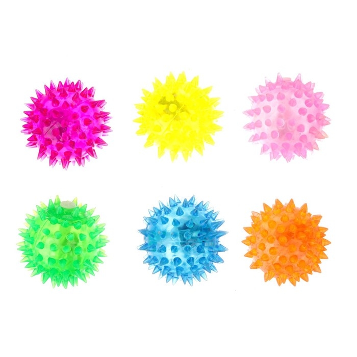 Мяч детский резиновый световой «Пёсики», цвета МИКС, в шоубоксе Мяч детский резиновый световой «Пёсики», цвета МИКС, в шоубоксе