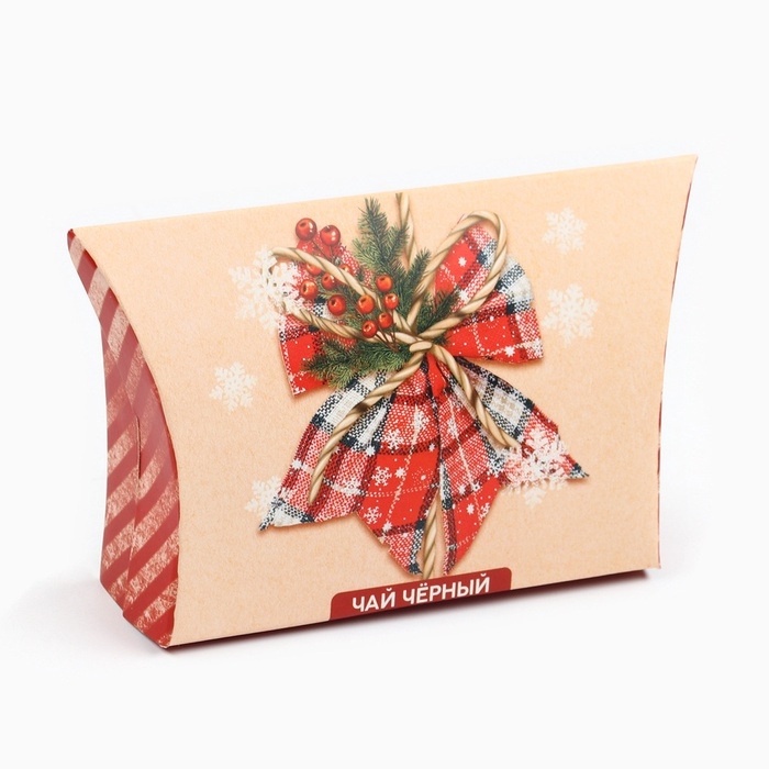 Чай чёрный «Новый год бантик», со вкусом имбирного пряника, 20 г. Чай чёрный «Новый год бантик», со вкусом имбирного пряника, 20 г.