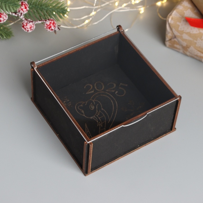 Новогодняя шкатулка "Кобра" 6х12х12 см