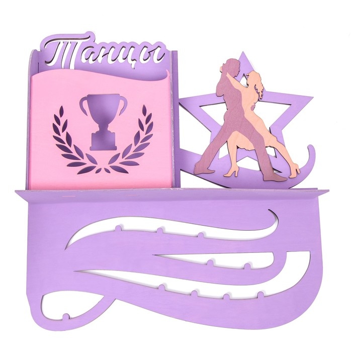 Медальница Медальница "Танцы" двухцветная покраска, карман, 460x485мм