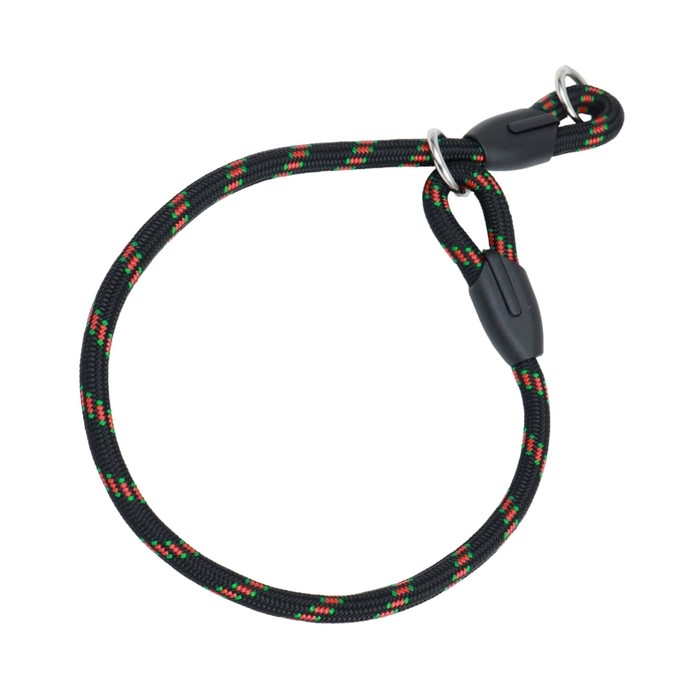 Ошейник - удавка для собак, 0,8 х 45 см, черно-красный Ошейник - удавка для собак, 0,8 х 45 см, черно-красный