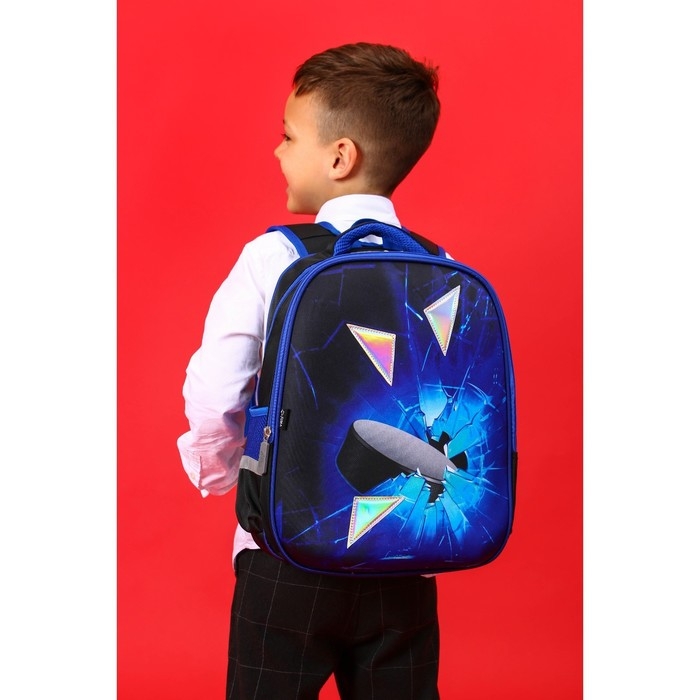 Рюкзак каркасный школьный Calligrata Рюкзак каркасный школьный Calligrata "Шайба на льду", 39 х 30 х 14 см