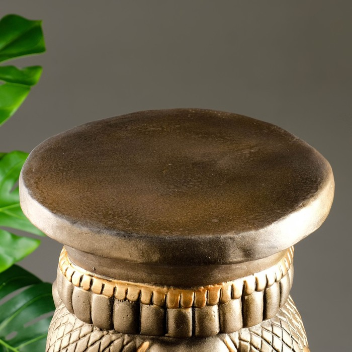 Фигура - подставка Фигура - подставка "Три слона" 28х28х50см, черное золото