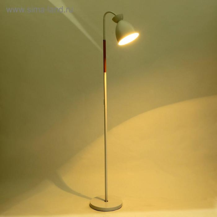 Торшер "Нова" 1х60Вт E27 белый 34х21,5х162 см.