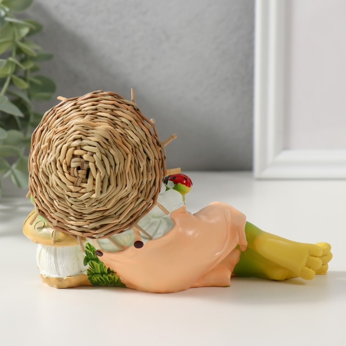 Сувенир полистоун Сувенир полистоун "Лягушонок на полянке" МИКС 10х15х5,5 см