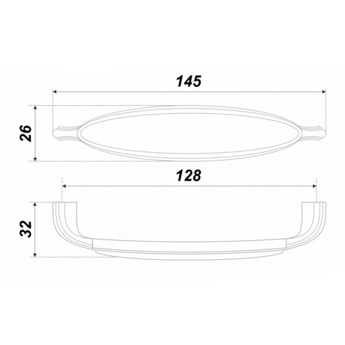 Ручка скоба CAPPIO Ceramics, 128 мм, цвет старинное серебро Ручка скоба CAPPIO Ceramics, 128 мм, цвет старинное серебро