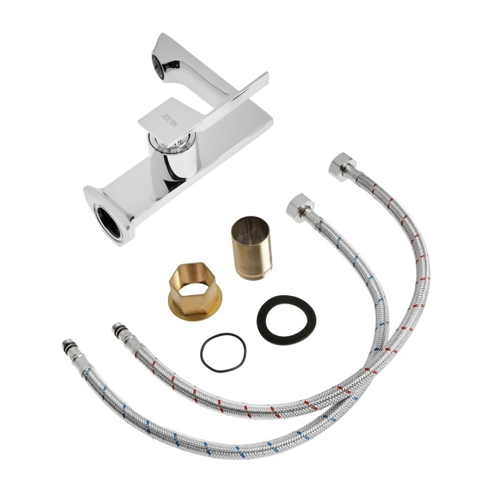 Смеситель для раковины ZEIN Z3814, однорычажный, высота излива 14 см, картридж 35 мм, хром Смеситель для раковины ZEIN Z3814, однорычажный, высота излива 14 см, картридж 35 мм, хром