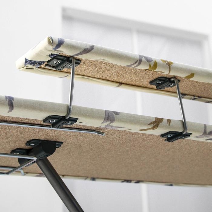 Доска гладильная Nika «Лина 1», 112×34,5 см, два положения высоты 70,80 см, микс Доска гладильная Nika «Лина 1», 112×34,5 см, два положения высоты 70,80 см, микс