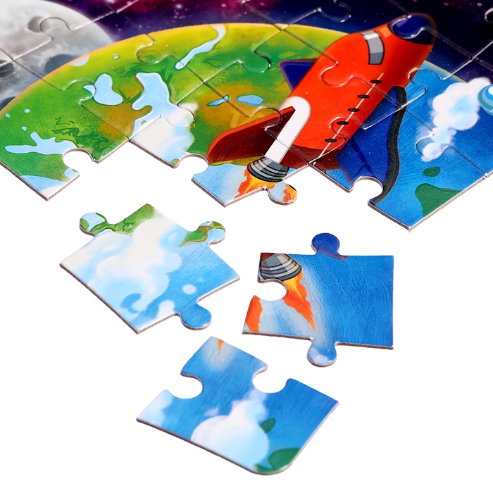 Пазл в термостакане «Космическая история», 54 детали, 250 мл