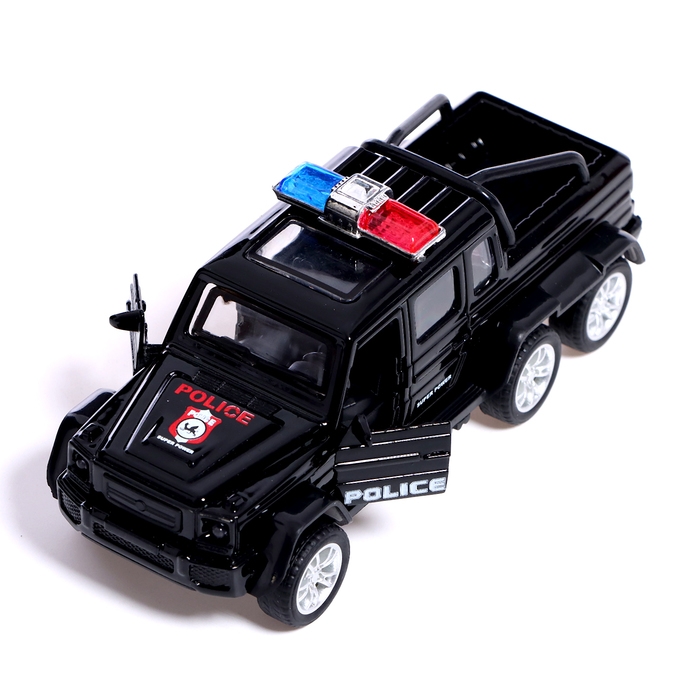 Машина металлическая «Спецслужбы. Джип», 1:32, инерция, цвет черный