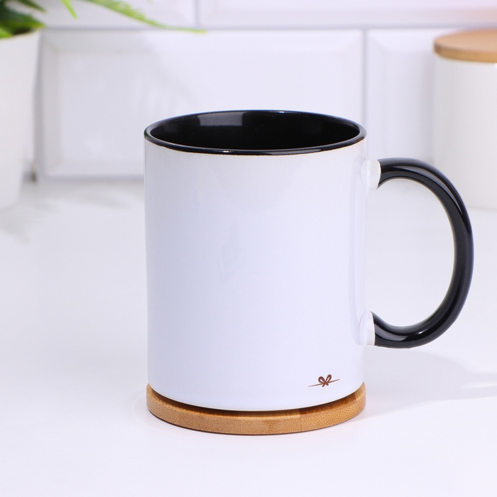 Кружка именная, сублимация "НеобхоДима", дно черного цвета