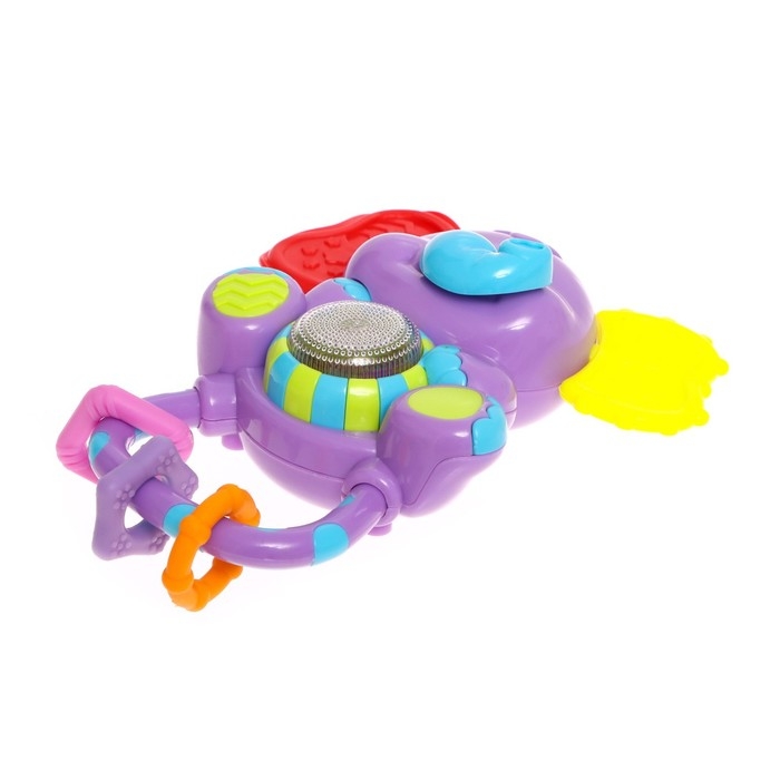 Музыкальная погремушка, звук, свет, цвета МИКС Музыкальная погремушка, звук, свет, цвета МИКС