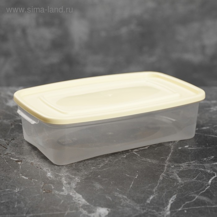 Контейнер пищевой «Каскад», 700 мл, цвет прозрачный, крышка МИКС Контейнер пищевой «Каскад», 700 мл, цвет прозрачный, крышка МИКС