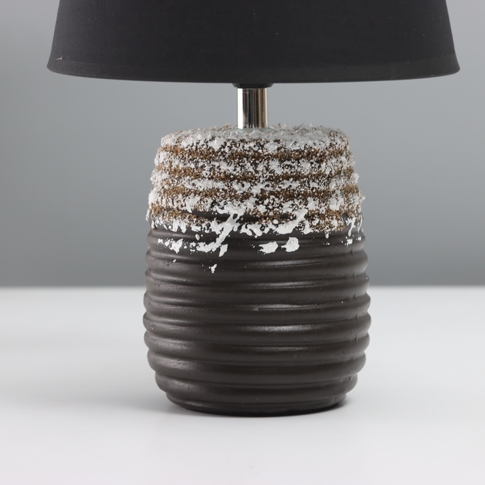 Лампа настольная Лампа настольная "Бию" 1х40Вт Е14 коричневый 19,5х19,5х32см