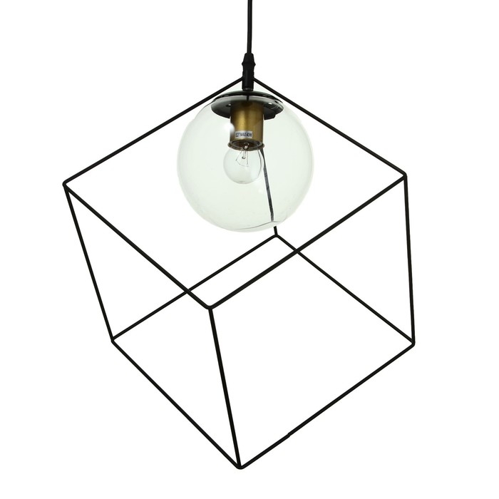 Светильник BayerLux 2467/1BK E27 40Вт черный 25х25х25-125 см