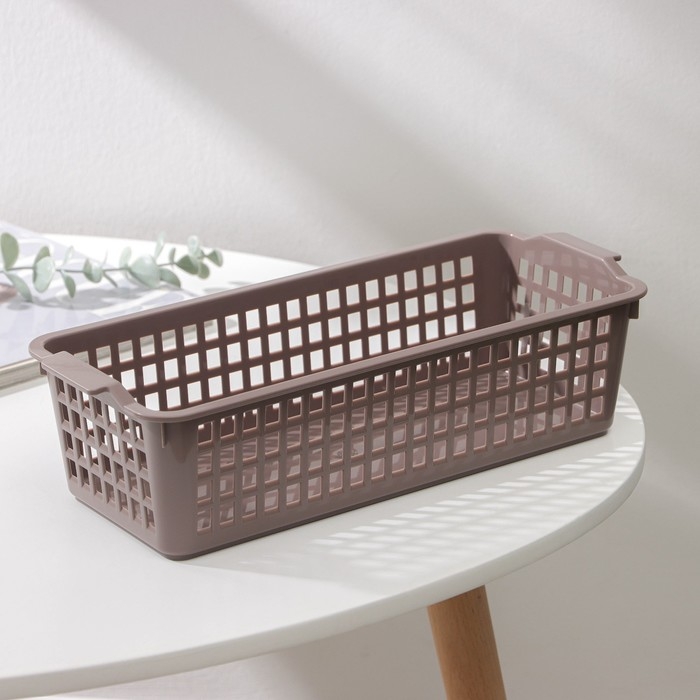 Корзина для хранения, 31,2×13×8,5 см, цвет МИКС Корзина для хранения, 31,2×13×8,5 см, цвет МИКС