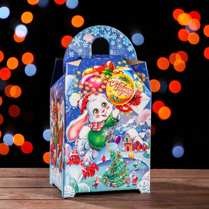 Новый год. Подарочная коробка Новый год. Подарочная коробка "Ларец" 18,5 х 14 х 36 см.