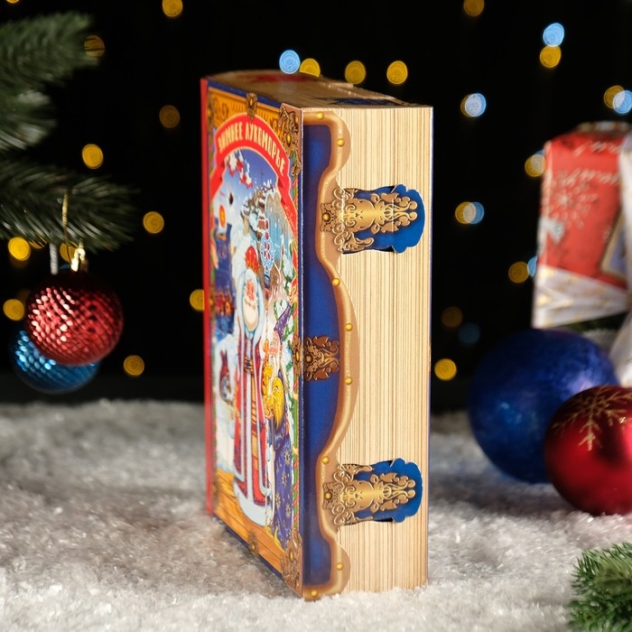 Новый год. Подарочная коробка "Сказки Пушкина", 19 х 7 х 25см.