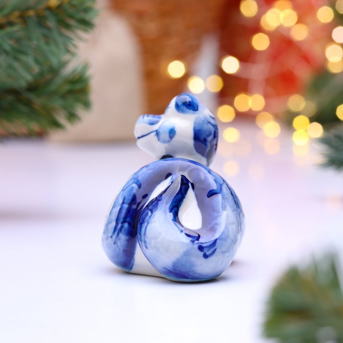 Новый год. Сувенир символ года Новый год. Сувенир символ года "Питон", гжель
