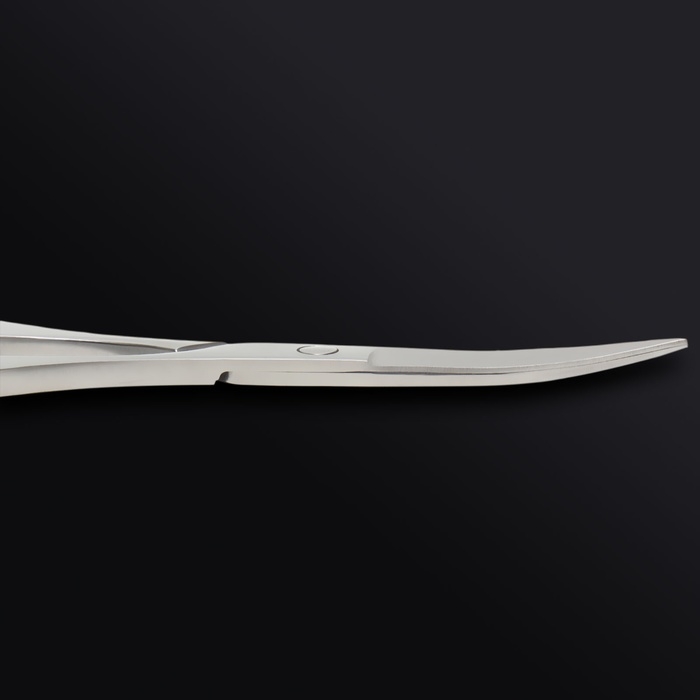 Ножницы маникюрные «Premium», загнутые, 9 см, на блистере, цвет серебристый Ножницы маникюрные «Premium», загнутые, 9 см, на блистере, цвет серебристый